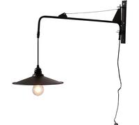 ZR98US Adjustable Long Arm Wall Lamp, Bedroom Bedside Lamp with Cable And Switch, Industrial Wall Lamp Compatible with Stairs, Living Room Hallway, Chandelier