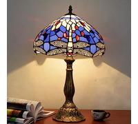 ZR98US bedrooms Lamps for Living Room Tulip Lamp Retro Colorful Glass Bar Creative Restaurant Light French European And American Table Lamps(Color:B,Size:Buttons)