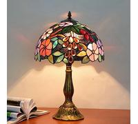 ZR98US bedrooms Lamps for Living Room Tulip Lamp Retro Colorful Glass Bar Creative Restaurant Light French European And American Table Lamps(Color:B,Size:Buttons)