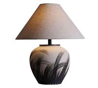 ZR98US Bedside for Bedroom lampsNew Chinese -Style Minimalist Retro Ceramics Table Lamp Villa Clubhouse Porch Decoration(Color:A,Size:)