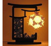 ZR98US Bedside Table Lamps for Bedroom 3D Light And Shadow Three-Dimensional Paper Carving Lamp, Creative Desk Lamp(Color:B,Size:)