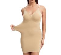 ZR98US Bodysuit Shapewear Women V Neck Full Body Shaper Tummy Control Slimming Sheath Butt Lifting Push Up Slips