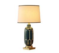 ZR98US Ceramica Verde Fattoria in Oro Comodino Lampada la Camera Letto studiare Le lampade da Tavolo Ufficio per Soggiorno Colore, siz