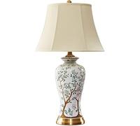 ZR98US ceramico in Rame Pieno Studia Studio Hotel Decorazione scrivania Lampada Comodino Camera Letto lampade da Tavolo per Soggiorno (Colore: Interruttore dimmer)