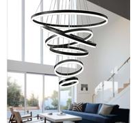 ZR98US Chandelier, for Dining Room,Dimmable with Remote,Acrylic Luxury Foyer Chandelier