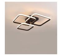 ZR98US Compatible with Living Room Bedroom White/Black Rectangle Acrylic Aluminum Kitchen Ceiling Chandeliers AC85-,Chandeliers Light Fixture