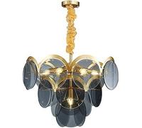 ZR98US Crystal Chandeliers, Ceiling Pendant Lamps Are Adjustable Height, Suitable Compatible with Dining Rooms, Kitchen Islands, Chandelier