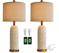 ZR98US Dimmabile da Tre Livelli Lampeggiante da Sogno e Porta Due Telefoni USB, Lampada da Camera con Confezionatura per Ammodernamento dello Spazio
