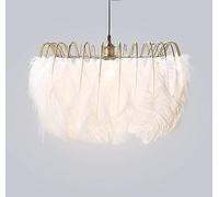 ZR98US Feather Chandelier Parlor Dining Room Ceiling Lamp Feather Ceilings Lights, Chandelier