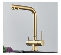 ZR98US Filtro Flessibile Estraibile da Cucina in Ottone Rubinetto Miscelatore Due in Uno per Acqua Calda e Fredda (Nichel)