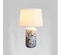 ZR98US for Table lampsRetro -Style Ceramic Desk Lamp New Chinese Light Luxury Bedroom Bedside Lamp(Color:B,Size:Button)