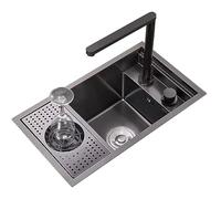 ZR98US Fuso Sterilizzatore di Piastre Sintetico Oro - Disegno Ominibile con Accesso a EAU - Fuso Concepito in Miniatura per Caffetterie, Ristoranti, Bari e RV - Accesso Spazio-Saverisca con Accessore