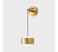 ZR98US Globe Hanging, Acrylic Light 3-Color Dimmable Wall Lamp for Hallway Island Bedroom Bedside(Black Rubbed Copper)