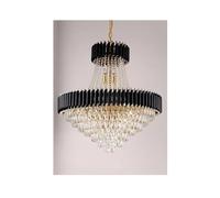 ZR98US Hollow Retro Architecture Crystal Rotating Staircase postmodern Luxury Living Room Lamps And Lanterns, Chandelier