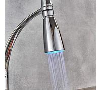 ZR98US Kitchen Faucet with Black And Chrome, Pull-out spout on The countertop [Hot Cold Water] Basin Mixer Tap