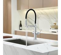 ZR98US Kitchen Faucet with Water Purifier - Sink Mixer Tap, 2 Modes Pull Down Sprayer, Single Lever, Copper Anti-, Easy Installation