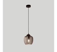 ZR98US Kitchen Island Grey Glass Lampshade Pendant Light Dining Room Suspension Lamps Base, Adjustable Height Hanging Lights, Chandelier