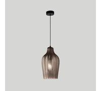 ZR98US Kitchen Island Grey Glass Lampshade Pendant Light Dining Room Suspension Lamps Base, Adjustable Height Hanging Lights, Chandelier