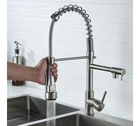 ZR98US Kitchen Mixer Tap - Pull out Spray, ° Swivel, Single Handle, 2 Spray Modes, Ideal for Kitchen Renovation - And Functional