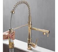 ZR98US Kitchen Mixer Tap - Pull out Spray, ° Swivel, Single Handle, 2 Spray Modes, Ideal for Kitchen Renovation - And Functional
