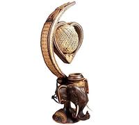 ZR98US Lamps for Bedroom Decorative Table Lamp, Retro Elephant Shaped Bedside Lamp(Color:A,Size:Button)