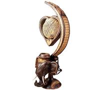 ZR98US Lamps for Bedroom Decorative Table Lamp, Retro Elephant Shaped Bedside Lamp(Color:A,Size:Button)