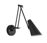 ZR98US Long Arm, Industrial Iron Lamp Adjustable Angle Wall Light for Indoor Kitchen Hallway Bedroom(Gold)