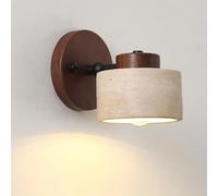 ZR98US Minimalist Mounted Lamp, Natural Stone Adjustable Wall for Living Dining Room Kitchen Island(Log)