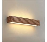 ZR98US Northern Europe Creativity Mounted Lamp, Walnut Color Linear Wall for Bedroom Living Room Dining Room(35cm/13.7in)