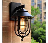 ZR98US Retro Outdoor Waterproof Antirust Wall Lamp Garden Gateway Courtyard Corridor Villa Bra Residential Balcony Lights, Chandelier