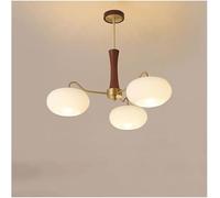 ZR98US Semi-Flush Mount Ceiling Mid-Century Milk Glass Farmhouse Rustic Hanging Pendant Light, Chandelier