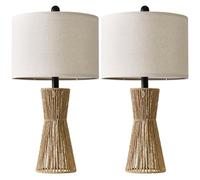 ZR98US Set di Due lampade da Tavolo Bohemiene a Forma a Stella, con cestello raffigurato, Color Cenere, Senza Luce Inclusa Adatta per Camera da Letto, Stanza degli Studenti, Ufficio, Sala Comune