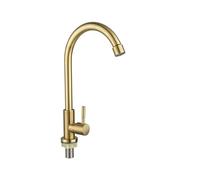 ZR98US Stainless Steel Kitchen Faucet, Wall-Mounted Spray, Single Handle Cold Water Mixer for Top Mount Kitchen Sink