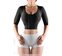 ZR98US Strapless Top with Middle Sleeve Breasted Hood Split Body Shapewear for Women Sweat Suit