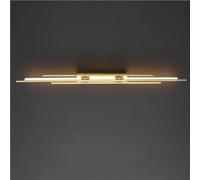 ZR98US Strip Linear Lamp, Acrylic Long Light Shade Warm Ceiling for Bathroom Kitchen Entry Porch(Black,40cm/15.74in)