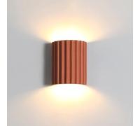 ZR98US Up And Down, Nordic Indoor Light Resin Shade Dimmable Wall Lamp for Living Room Hallway Bedside(Green)