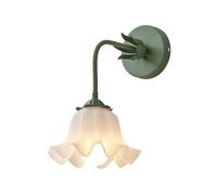 ZR98US White Flower Light, Acrylic Shade Lamp Adjustable Angle Wall for Bedroom Bedside Living Room Corridors Hotel