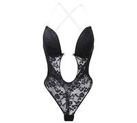 ZR98US Women's Seamless Bodysuit with Built in Bra Low Back Body Shaper Adjustable Lace Thong Wedding Party Backless Dress