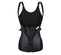 ZR98US XS-6XL Waist Trainer Body Shaper for Women Latex Corset with Steel Boned Full Back Brace Tummy Control Weight Loss Vest