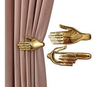 Zragek, fermatenda in lega di zinco per tende, gancio per tenda a sinistra e destra, decorazione da parete per soggiorno, decorazione da parete, installazione richiesta