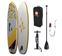 Zray SUP - Gonfiabile Stand Up Paddle Board Dropstitch con pompa a pagaia (E11, giallo, 335 x 81 x 13 cm)