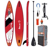 Zray Sup Stand Up Paddle Gonfiabile Rapid 12'6 - PB-ZR1B - Fusione a Doppio Strato Dropstitch + Stringer in Fibra di Carbonio - Pacchetto Completo - Max 160kg - 300L - 381x76x15cm