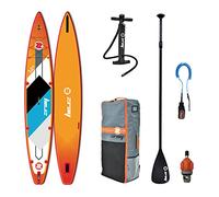 Zray Sup Stand Up Paddle Gonfiabile Rapid 14' - PB-ZR2B - Fusione a Doppio Strato Dropstitch + Stringer in Fibra di Carbonio - Pacchetto Completo - Max 170kg - 320L - 427x71x15cm