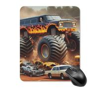 ZRCLXLVU Mns-ter Truck Modern Gaming School Leggero Uso Rivestimento Flessibile Mouse Pad Gomma Liscio Ultra-Sottile