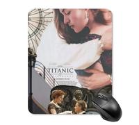 ZRCLXLVU Rose and Jack Tit-anic Design Tappetino per mouse protettivo affidabile Digital Tracking decorativo in gomma flessibile PC workstation