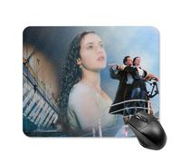 ZRCLXLVU Rose and Jack tit-anic - Tappetino per mouse ergonomico per computer, rivestimento professionale, minimalista, moderno, superficie testurizzata