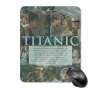 ZRCLXLVU Rose and Jack tit-anic - Tappetino per mouse ergonomico portatile con rivestimento semplice
