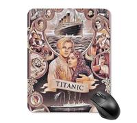 ZRCLXLVU Rose and Jack Tit-anic - Tappetino per mouse portatile, con superficie igienica, pratico tappetino per mouse