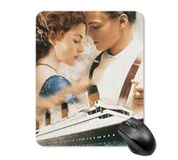 ZRCLXLVU Rose and Jack tit-anic Texture Performance Comodo Uso Mouse Pad Minimalista Laptop Superficie Decorativa Compiti Protettivo