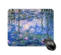 ZRCLXLVU Tappetino per mouse con immagine di pittori impressionisti, essenziale, liscio, protettivo, affidabile, ergonomico, digitale, comodo e ordinato
